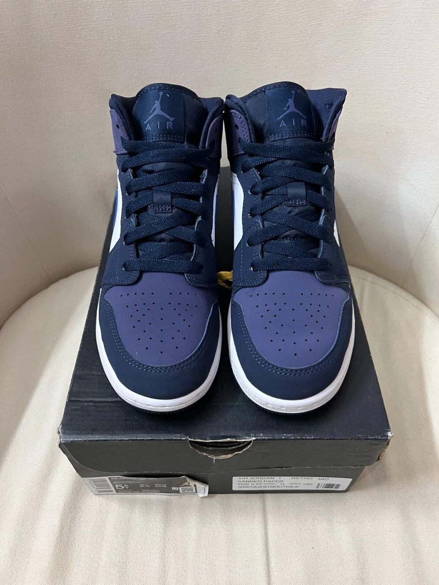 Nike Retro Air Jordan Sanded Purple Mid 1s 1