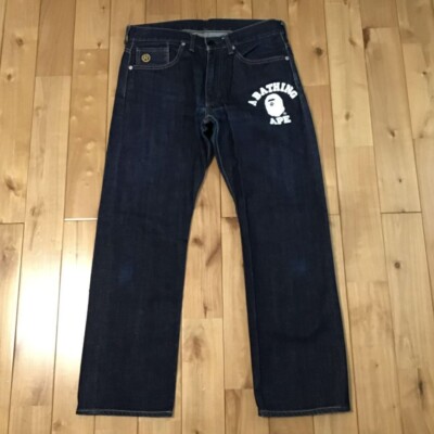 A Bathing Ape Straight Denim Pants