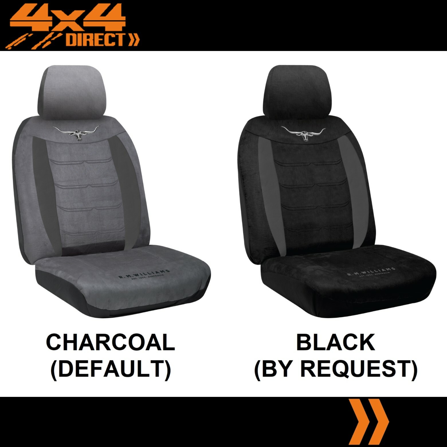 SINGLE R M WILLIAMS SUEDE VELOUR SEAT COVER FOR GMC SIERRA 2500
