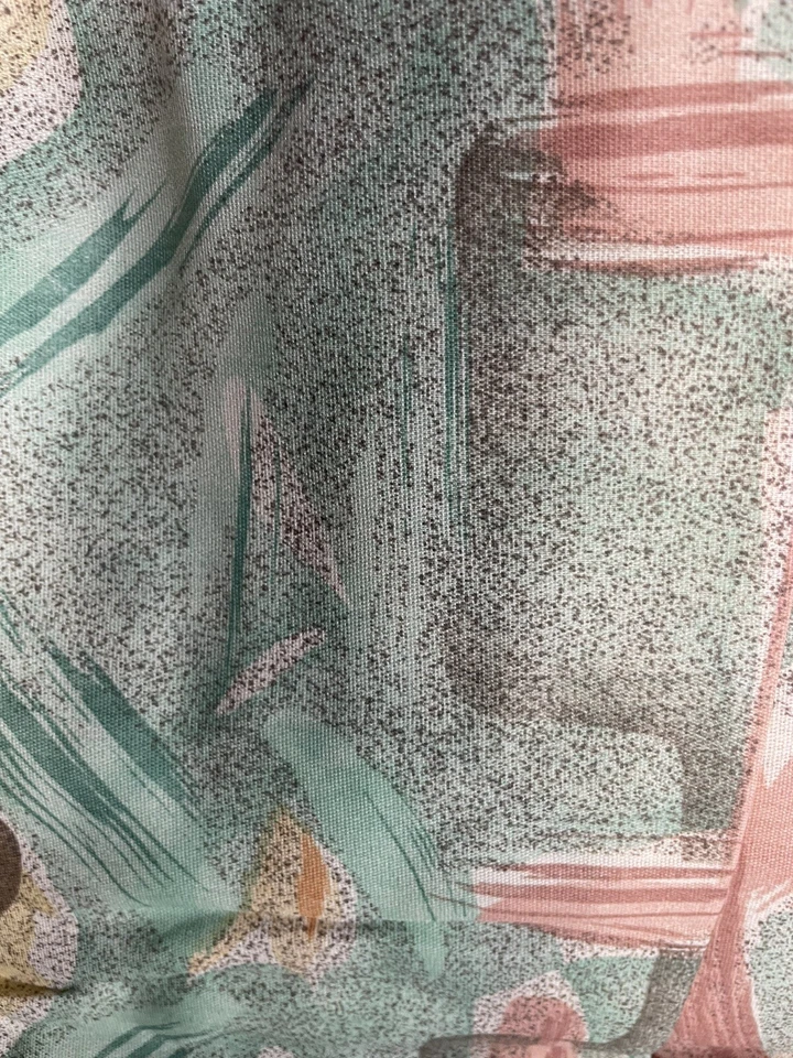 Vintage JCPenney Curtain SAND DUNES Panel Pair w/ Tiebacks 84x63 USA Made 1980s - Image 4 of 4