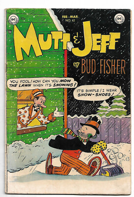 DC Golden Age : Mutt & Jeff #62 (Sheldon Mayer) Al Smith (1953)