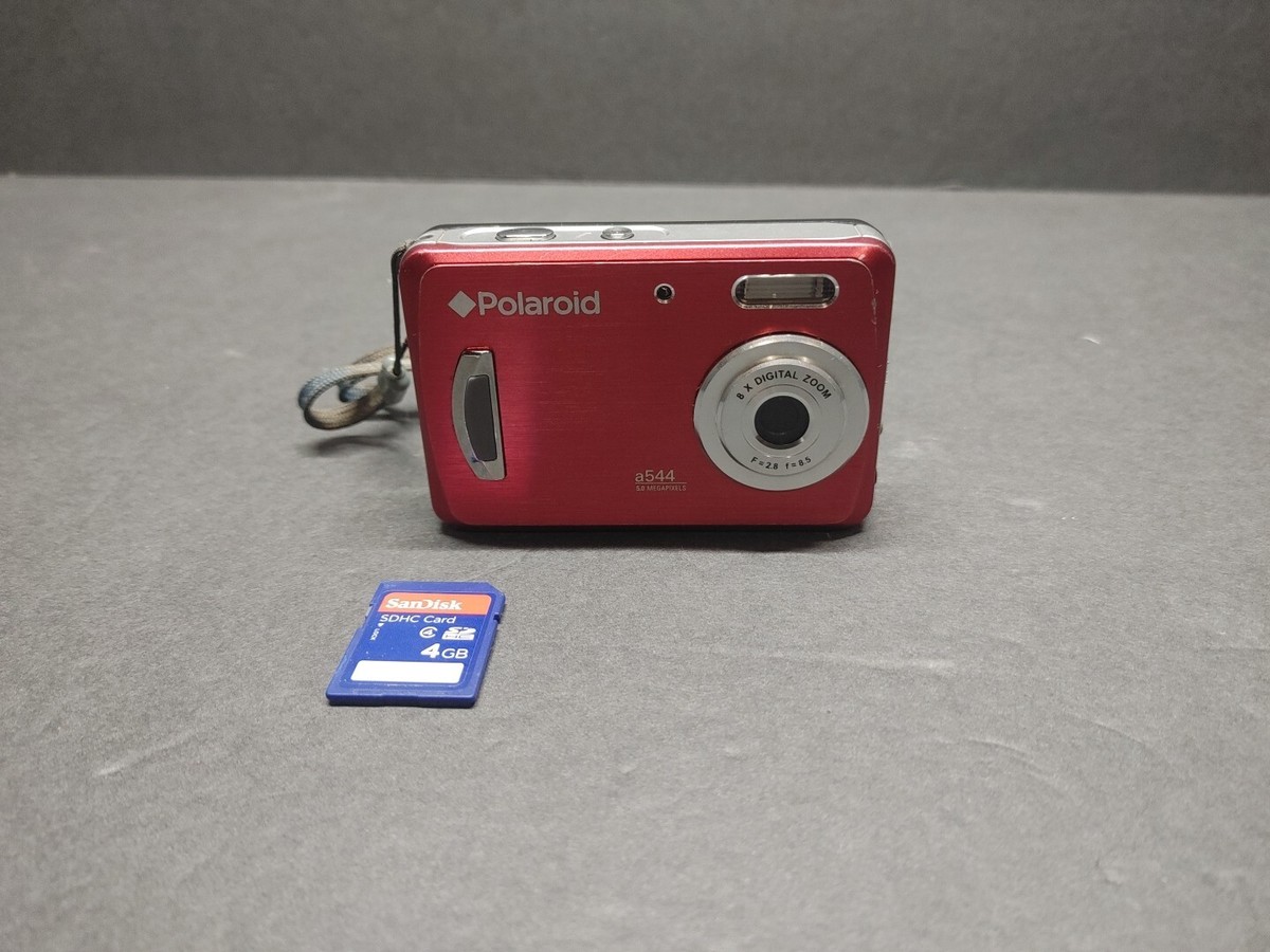 Polaroid A544 5.0MP Digital Camera - Red- I Zone Series- 4 Polaroid A544 5.0MP Digital Camera - Red- I Zone Series- 4