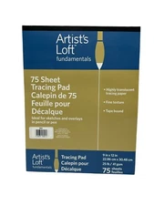 Artist's Loft Fundamentals 75 Sheet Tracing Pad 9 in. x 12 in. 25 lb./41 gsm