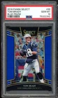 Tom Brady Card 2018 Panini Select Blue Prizm #86 PSA 10