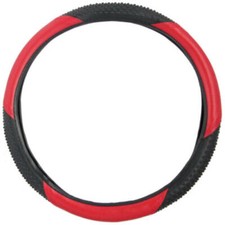 Bdk Two-tone Red Black Steering Wheel Cover For Auto Car Truck Suv 15 Universal Bdk Two-tone Red Black Steering Wheel Cover For Auto Car Truck Suv 15 Universal