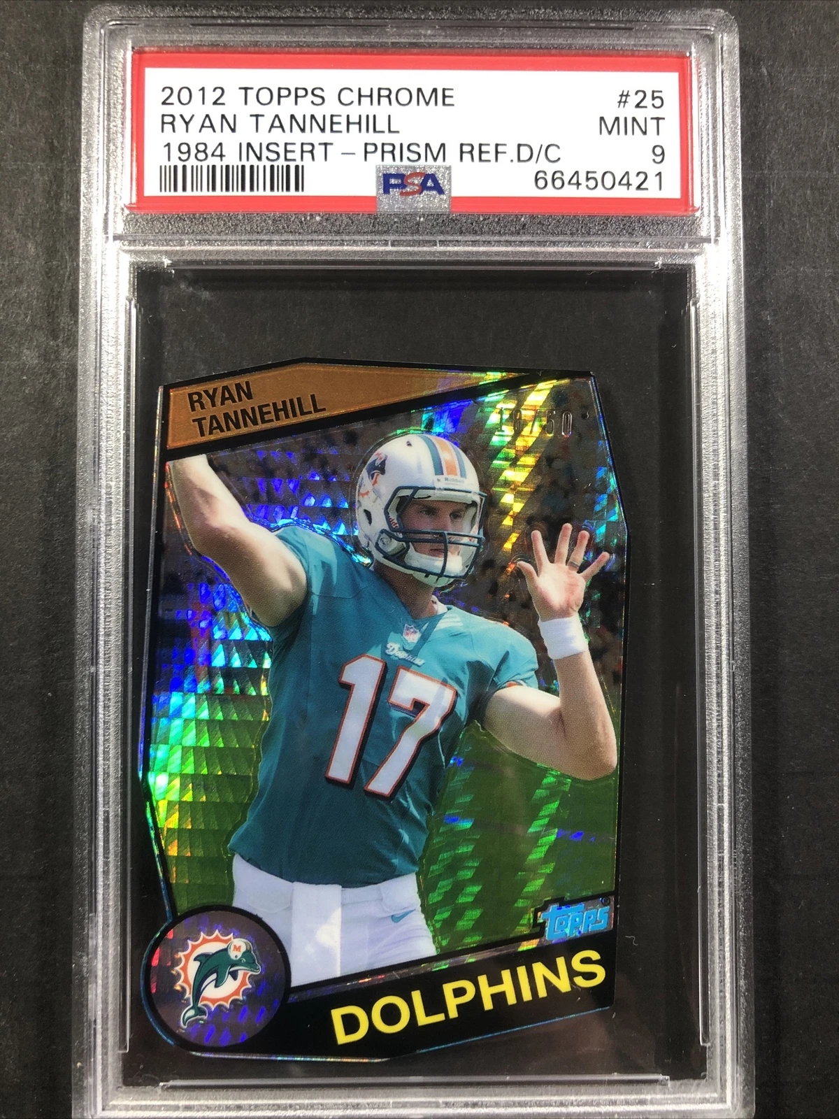 Ryan Tannehill Topps Chrome 1984 Inserts #25 Prism Refractor Die-Cut