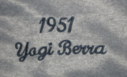 NEW***YOGI BERRA***NEW YORK YANKEES****GRAY AWAY JERSEY**CENTENNIAL PATCH *44L - Picture 3 of 6