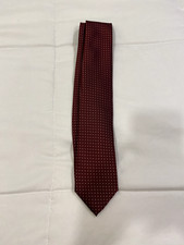 Wembley Mens Neck Tie Red with White Polka Dot