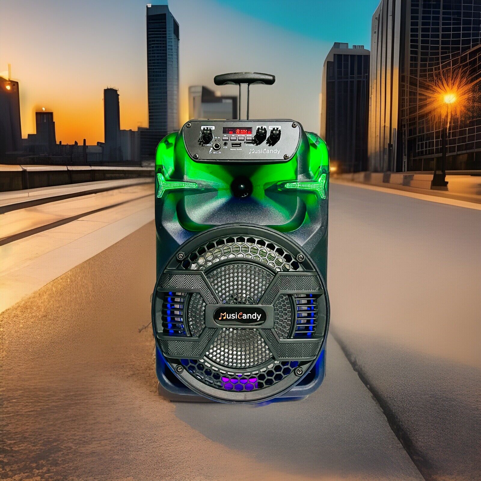 4500W Bluetooth Speaker with Super Bass, USB, FM Radio, Rechargeable-image