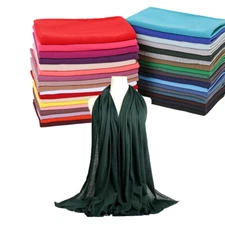 Fashion Muslim Women Jersey Hijab Long Scarf Turban Stoles Shawls Wrap Headscarf