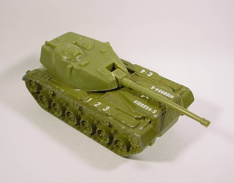 Hot Wheels Olive Tough Customer Army Tank Loose