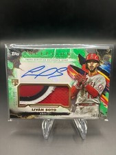 2023 Topps Inception Green 74/99 Livan Soto Liván #IAP-LS RPA Rookie Patch Auto