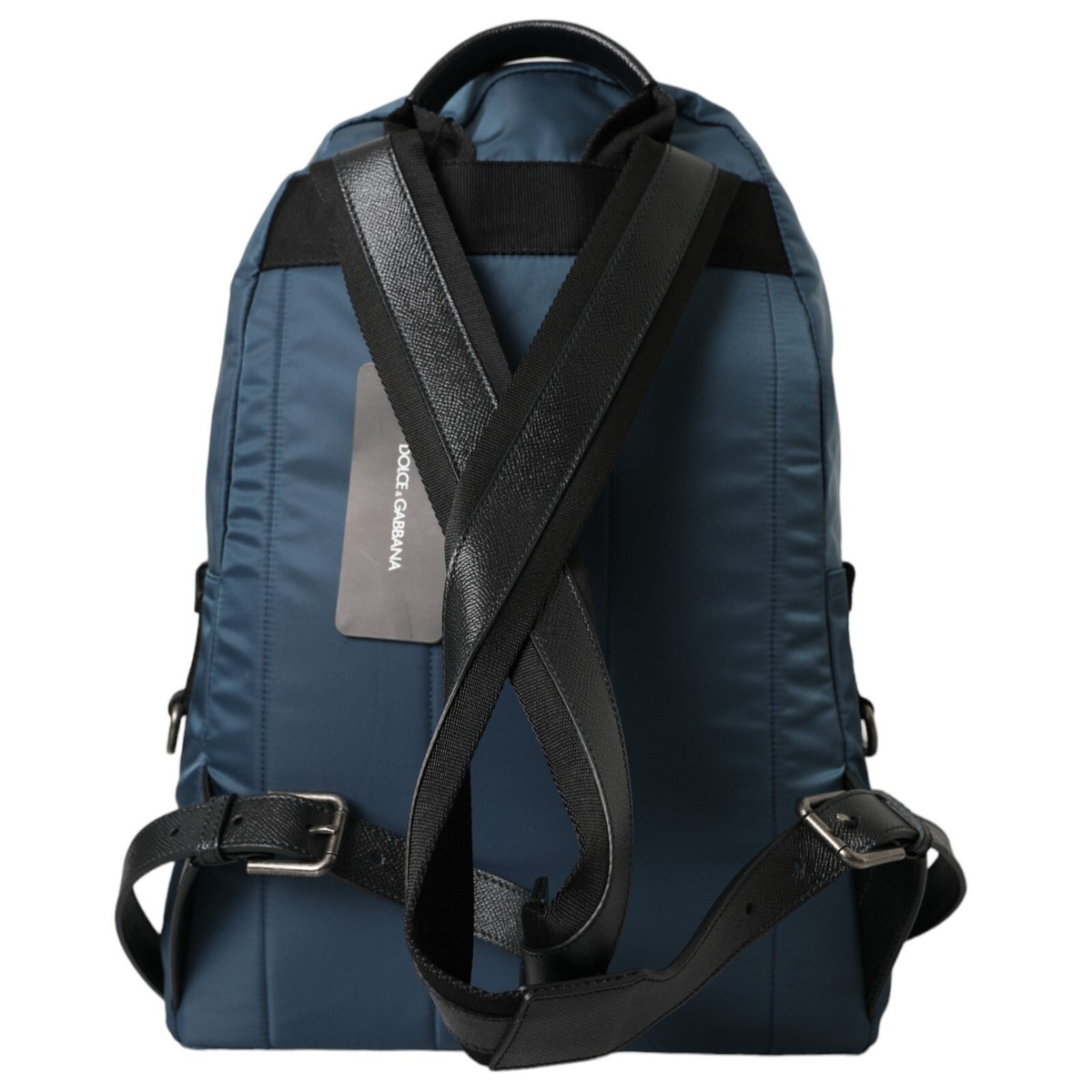 DOLCE & GABBANA Bag Blue Nylon #DGFamily Patch Men Backpack