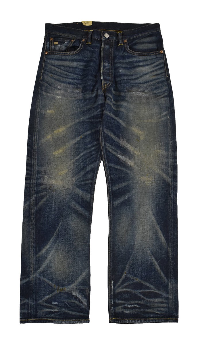 Women's Ralph Lauren RRL Distressed Fairmont Boy Fit Woven