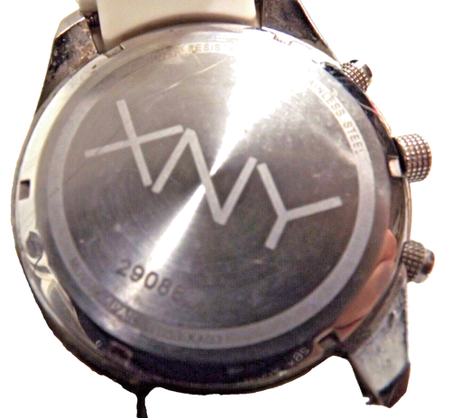 XNY Watch Chronograph Urban Expedition Tan Nylon Strap 290882 White NEW BATTERY - Picture 5 of 6