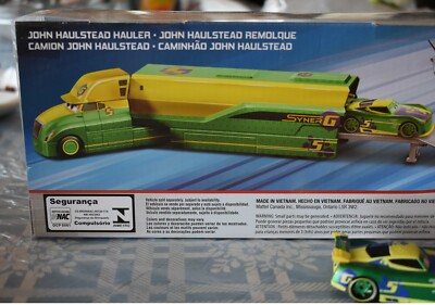 DISNEY PIXAR CARS JOHN HAULSTEAD HAULER & VEHICLE INCLUDED DIECAST