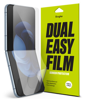 For Samsung Galaxy Z Flip 4 (2022) Screen Protector Ringke [Dual Easy Film] 2PK