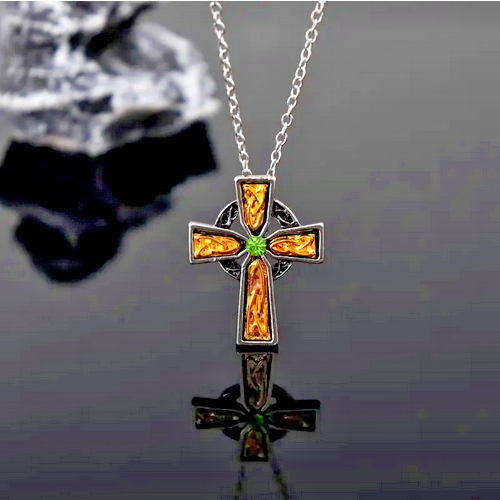 3D CELTIC CROSS KNOT IRISH Pendant On 20" 925 Sterling Silver Necklace ...