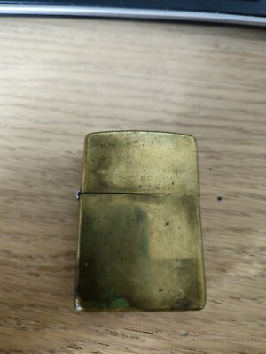 Vintage 1995 XI Zippo Lighter, Full Size, Solid Brass, Used, All