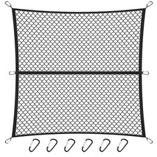 Heavy Duty GRIT 4'x4' - 7'x7' Square Mesh Cargo Net Truck SUV 6 Sturdy D-Clips