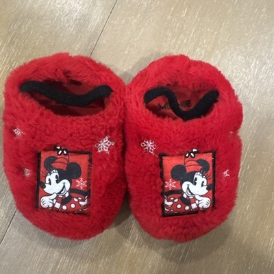 Disney's Slippers Size 5-6 Minnie Mouse Clog Red