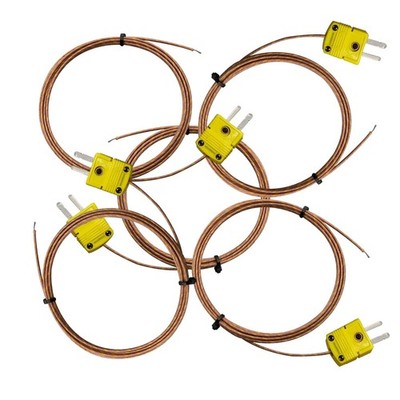 5pcs Pack High Accuracy K Type Mini-Connector Thermocouple Temperature Probe ...