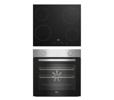 Beko Built In Oven & Hob Pack 60cm Stainless Steel 66L Multifunction Ceramic