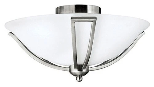 Hinkley Lighting H4660 2 Light 16.75"W Indoor Semi-Flush Ceiling - Nickel - Picture 1 of 6