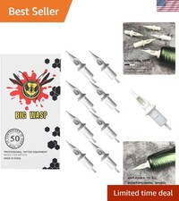 50Pcs Assorted Standard RL Tattoo Needle Cartridges - Mixed Sizes for All Styles
