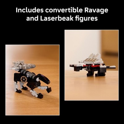 LEGO Icons Transformers Soundwave Building Kit with Ravage and