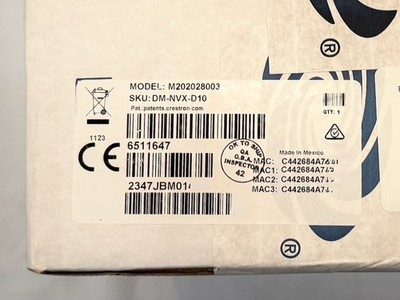 CRESTRON DM-NVX-D10 - AV Decoder - BRAND NEW SEALED