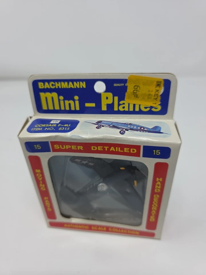 Мини-самолеты Bachmann No15 Corsair F-4U масштаб 1:160 — винтажные литые 8315 новые из старых запасов  - Изображение 2 из 4