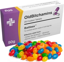 Joke Prank Pill Box with Jelly Beans Candy - Unique Funny Female Gag Gift Ideas 