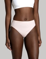 Fruit of the Loom Cotton Hi-Cut Panties Size 6/Medium 7 Pair Of Underwear