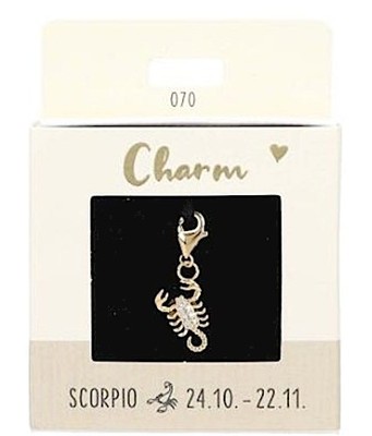 Depesche Charms Express yourself - Anhänger Skorpion, vergoldet für Halsket ...