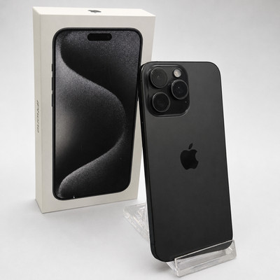 Apple iPhone 15 Pro Max 1TB Titan Schwarz| Zustand: GUT | 100% Battkap