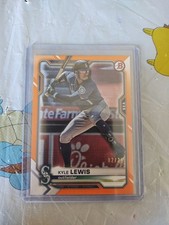 2021 Bowman Kyle Lewis #48 Orange Border /25