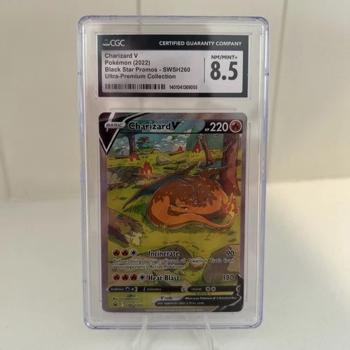 POKEMON: #SWSH260 CHARIZARD V BGS 8.5