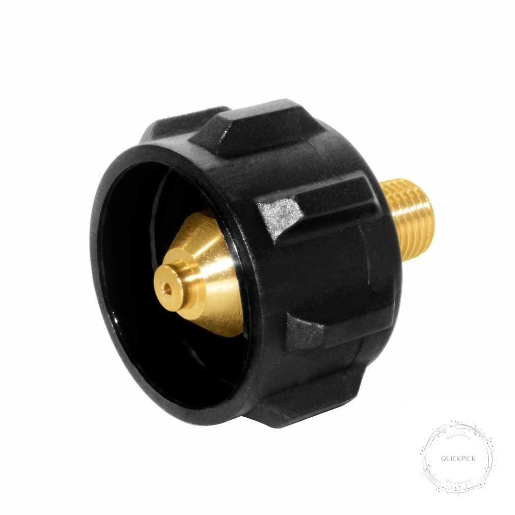 QCC1 Propane Gas Fitting Adapter With 1/4 Inch NPT Male Pipe Thread, Pack of 1