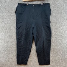 Talbots Women's Petite Dress Pants Size 14 Black Linen Black High Rise