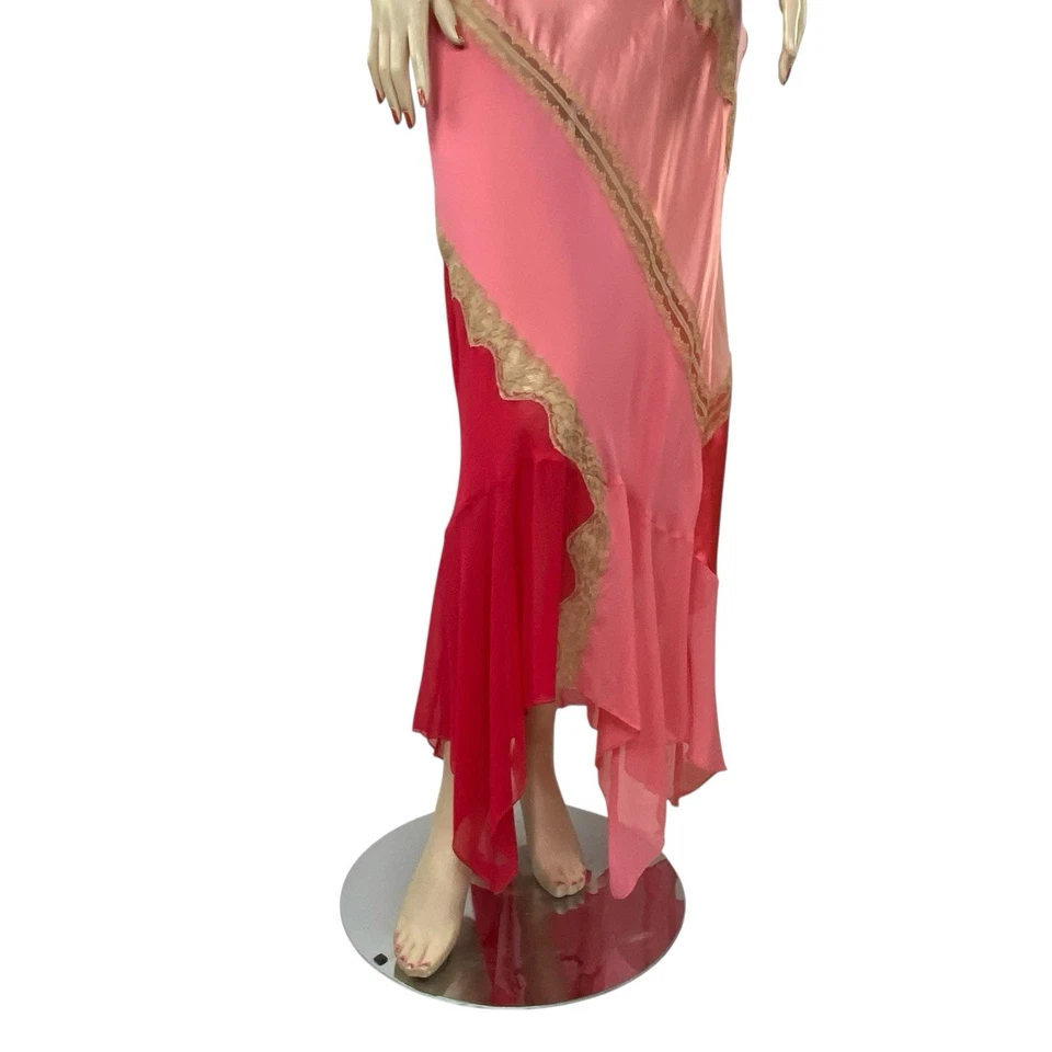 Maxi Vestido Sin Mangas Largo 100% Seda Victoria’s Secret De Colección Camisón Y2K 2003 Med. Foto 4 de 4