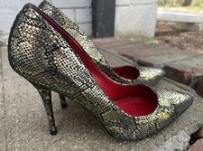 Charles Jourdan Paris Vintage Pumps Stiletto Heels Shoes Women s Sz 7.5