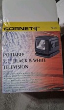 Vintage Cornet 5.5" Portable Black & White TV With AM/FM Radio