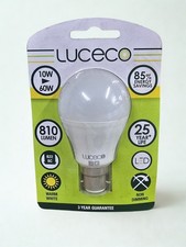 Image of LUCECO LED GLS 60W BC/B22 Warm White Non Dimmable