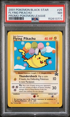 Flying Pikachu graded PSA 7 for sale on eBay