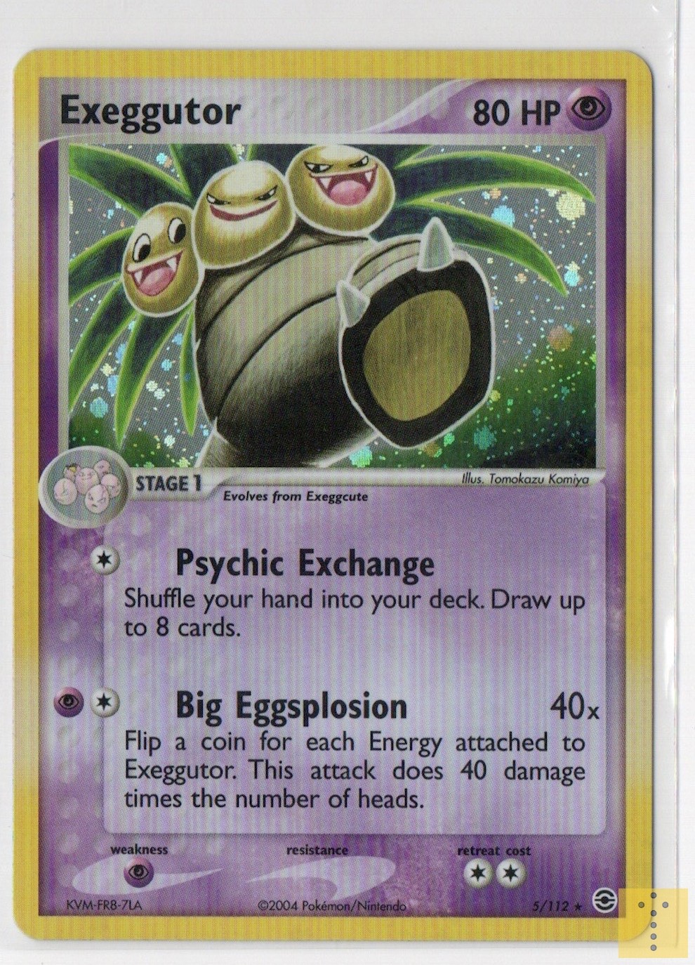 Exeggutor 5/112 Holo Rare FireRed & LeafGreen Pokemon Holo Near Mint