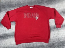 Indiana Hoosiers Crewneck Sweatshirt Men’s 2XL Crimson Red Made in USA