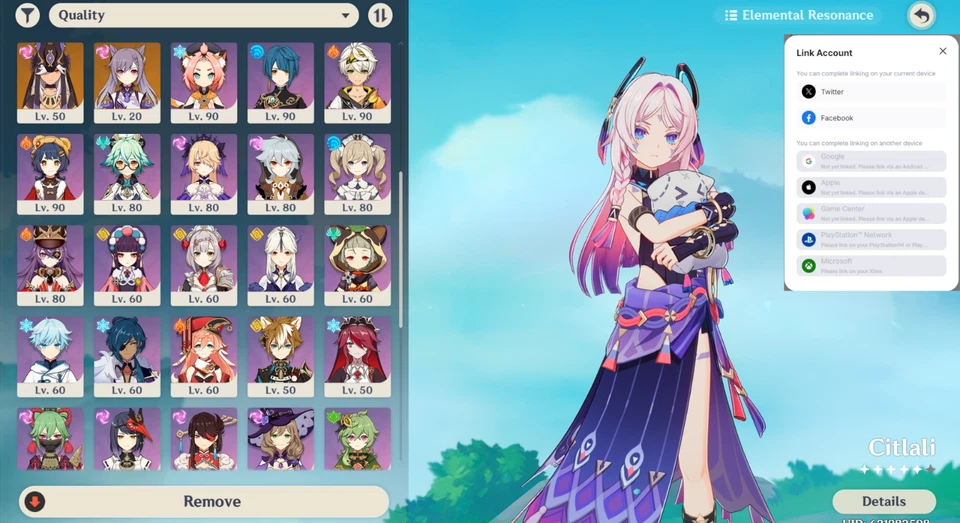 Сервер Genshin Impact AR 59 America - Citlali - Arlecchino C1 - Xiao C1 - Raiden - Изображение 2 из 4