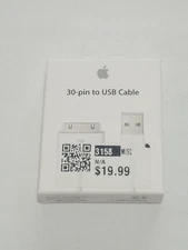 Genuine Sealed Apple 30 Pin To USB Cable GUARANTEED AUTHENTIC NEW IN BOX 3.3 FT