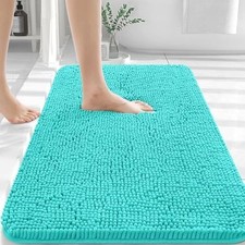 OLANLY Bathroom Rugs 30x20, Extra Soft Absorbent Chenille Bath Rugs, Rubber Back
